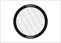 UWAGA! - Kartki tego typu będą wypełnione doraźnie, w razie potrzeby, odręcznie, czarnym markerem.