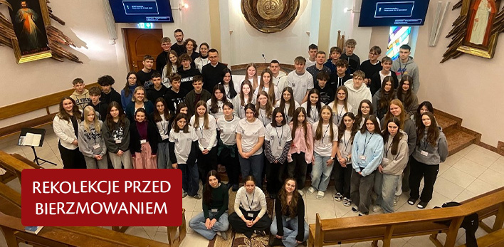 Młodzież, przygotowująca się do przyjęcia sakramentu bierzmowania, przeżywała swoje rekolekcje w Gródku nad Dunajcem (14-16.02. 2025 r.)