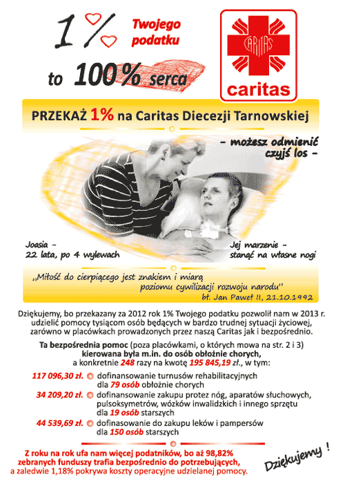 Caritas Diecezji Tarnowskiej - 1%