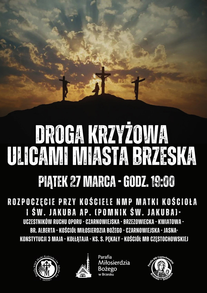 Droga Krzyżowa Ulicami Miasta 2026 (zdj. jakub.bwi.pl)