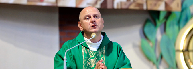 4 sierpnia 2019 roku, po dziesięciu latach pracy pożegnaliśmy ks. Zbigniewa Barana, który został nominowany przez ks. bpa Andrzeja Jeża na proboszcza parafii św. Anny w Łapczycy koło Bochni (zdj. Dariusz Toroń)