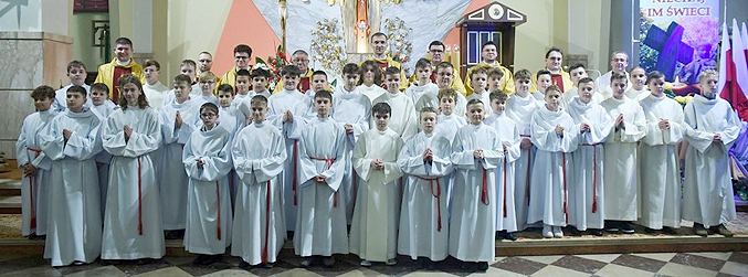 17 listopada 2023 r. do grona lektorów, zostało dopuszczonych dziesięciu chłopców z naszej parafii (zdj.Ks.Zbigniew Wielgosz/Foto Gość).