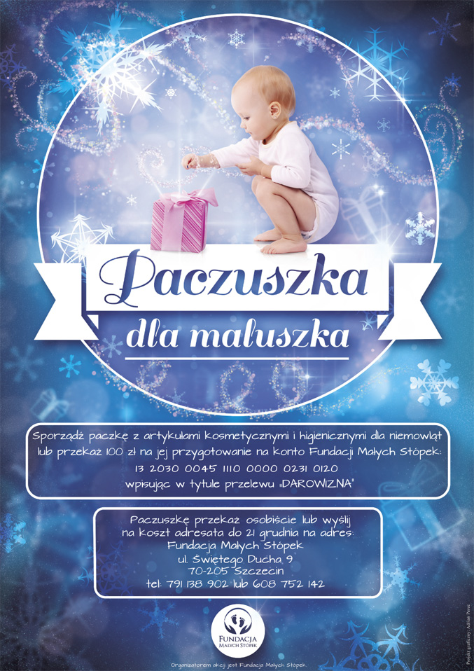 Paczuszka dla maluszka. Dobrze jest pomagać, bo pomaganie jest FAJNE!